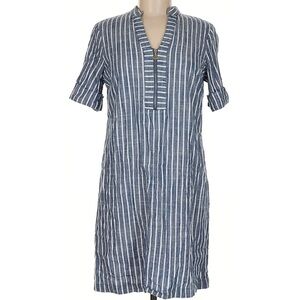 Anne Klein Navy and White Striped Dress